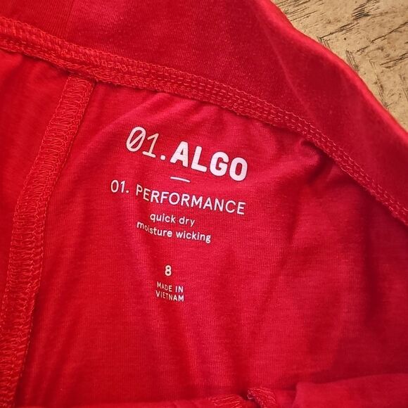 Red Quick Dry Shorts Size 8 Boys Algo - Picture 3 of 9
